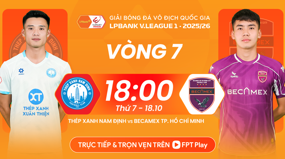 Nhận định trận đấu Nam Định vs Becamex TP.HCM, 18h00 ngày 18.10: Thời cơ tốt cho nhà vô địch - ảnh 1