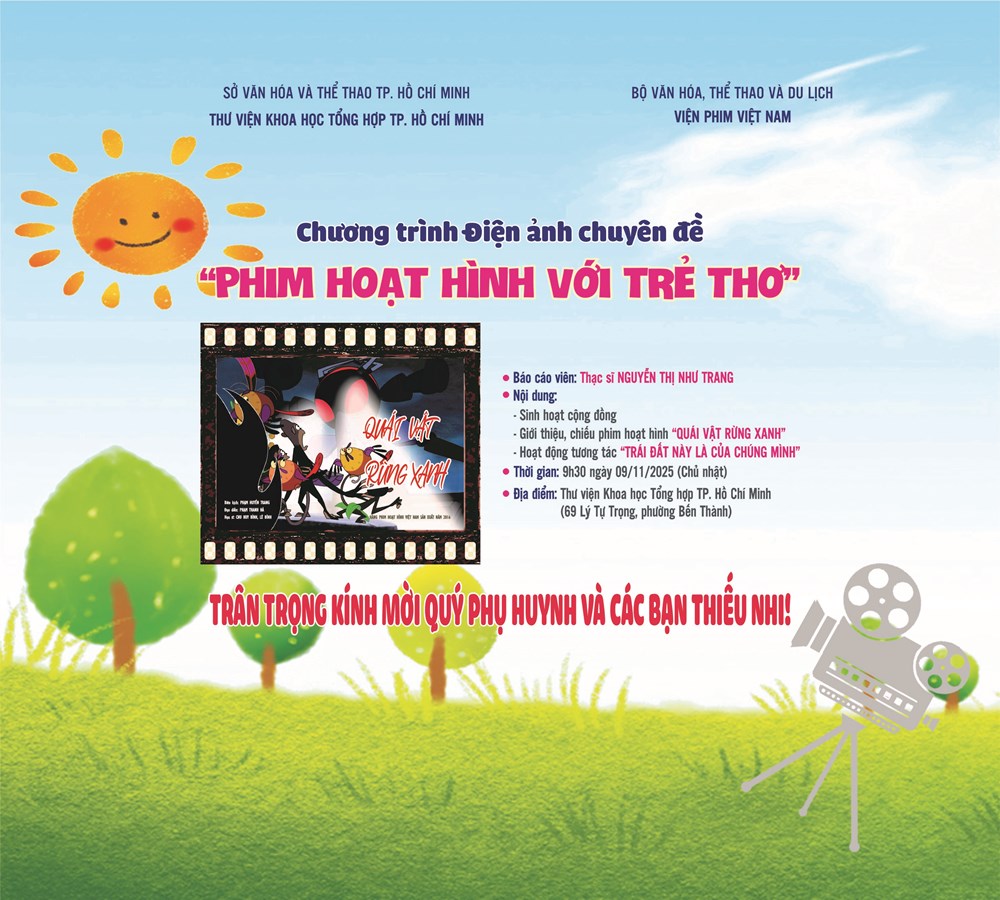 “Phim hoạt hình với trẻ thơ” – Sân chơi điện ảnh cho thiếu nhi TP.HCM - ảnh 1