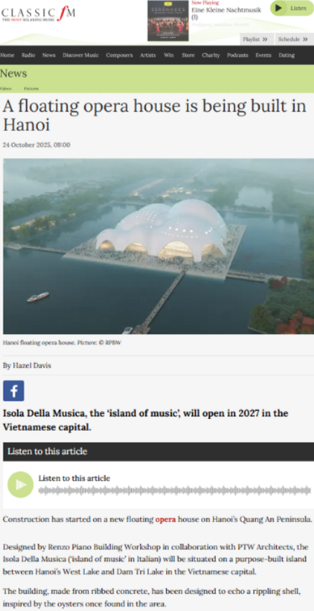 Hà Nội gây chú ý trên truyền thông quốc tế với “Hòn đảo âm nhạc” tại Hồ Tây - ảnh 2