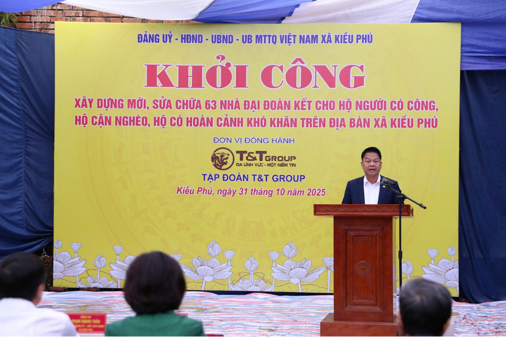 T&T Group tài trợ 13 tỷ đồng xây Nhà Đại đoàn kết và hệ thống camera an ninh tại xã Kiều Phú (Hà Nội) - ảnh 2