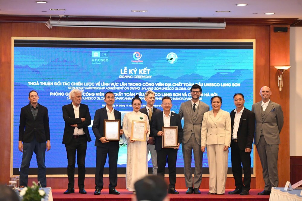 Lạng Sơn thúc đẩy hợp tác phát triển Công viên địa chất toàn cầu UNESCO - ảnh 1