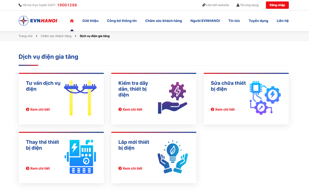 EVN Hà Nội cung cấp dịch vụ điện gia tăng - ảnh 1