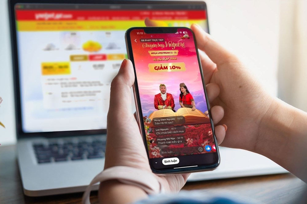 Triệu vé 0 đồng, ưu đãi vé Tết và hàng ngàn quà tặng hấp dẫn tại Vietjet Mega Livestream 27.11 - ảnh 3