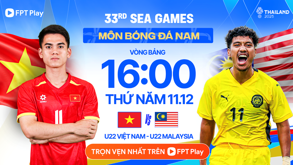 Link xem trực tiếp bóng đá nam SEA Games 33: U22 Việt Nam vs U22 Malaysia - ảnh 1