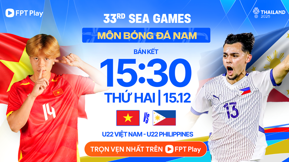Link xem trực tiếp bán kết bóng đá nam SEA Games 33: U22 Việt Nam vs U22 Philippines - ảnh 1