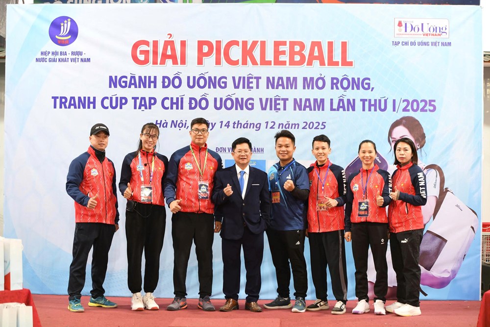 Giải Pickleball Ngành Đồ uống Việt Nam lần thứ I/2025: Lan tỏa tinh thần rèn luyện thân thể, gắn kết cộng đồng doanh nghiệp - ảnh 1