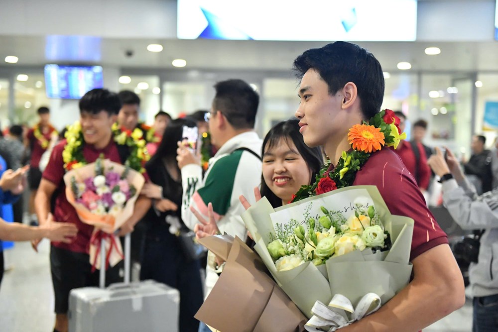 U22 Việt Nam rạng rỡ ngày trở về sau chiến dịch SEA Games 33 lịch sử - ảnh 4