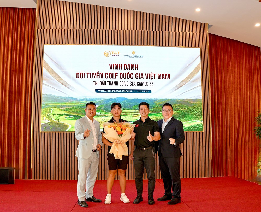 T&T Golf và Vietravel Airlines vinh danh, tiếp sức Đội tuyển Golf Quốc gia Việt Nam sau SEA Games 33 - ảnh 1
