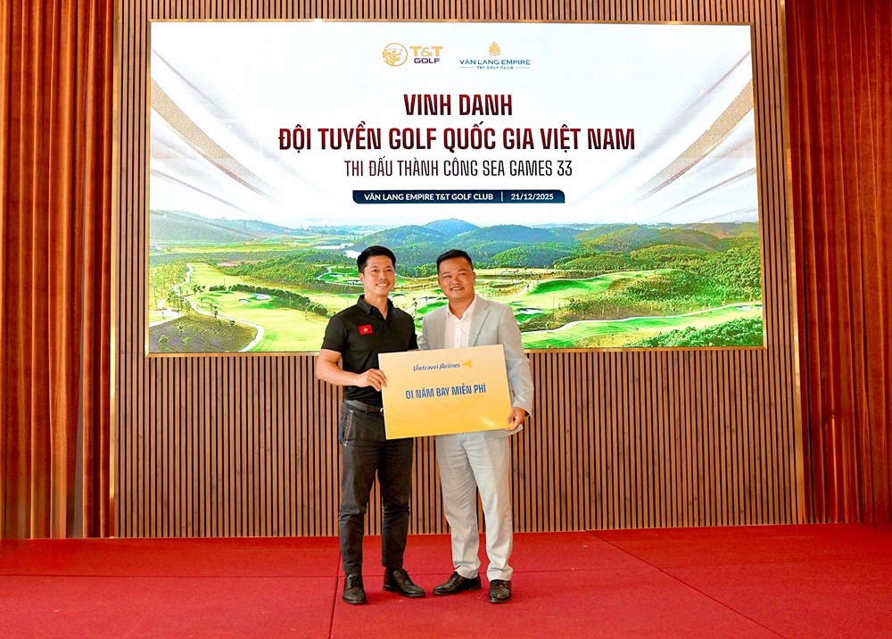 T&T Golf và Vietravel Airlines vinh danh, tiếp sức Đội tuyển Golf Quốc gia Việt Nam sau SEA Games 33 - ảnh 3
