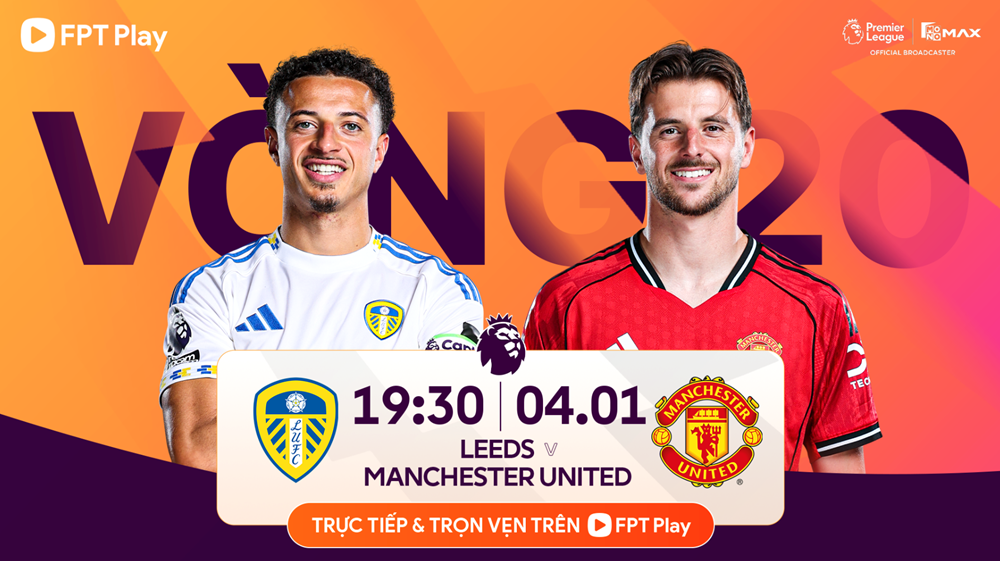 Link xem trực tiếp Ngoại hạng Anh: Leeds vs Man United, 19h30 ngày 4.1 - ảnh 1