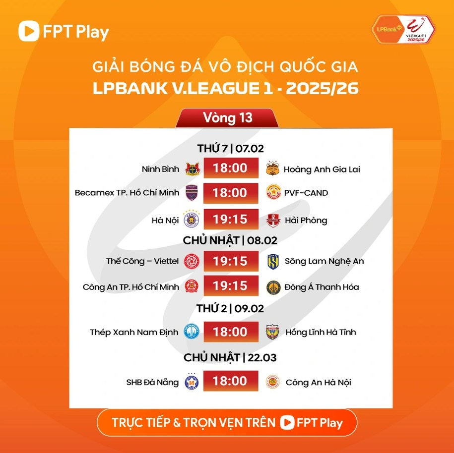 Lịch thi đấu vòng 13 V.League 2025/26: Bữa tiệc cuối năm - ảnh 2