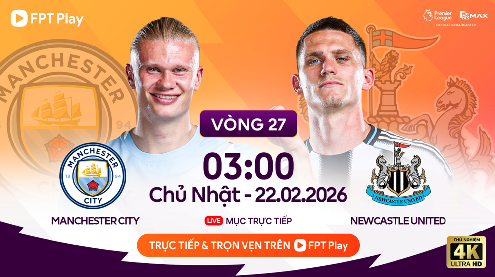 Link xem trực tiếp Man City vs Newcastle, 3h00 ngày 22.2, vòng 27 Ngoại hạng Anh - ảnh 1