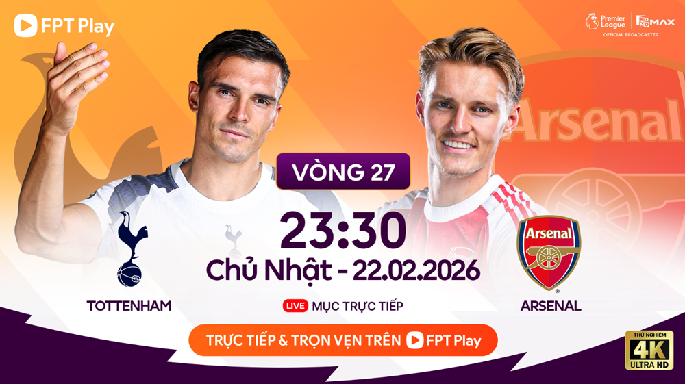 Link xem trực tiếp Tottenham vs Arsenal, 23h30 ngày 22.2, vòng 27 Ngoại hạng Anh - ảnh 1