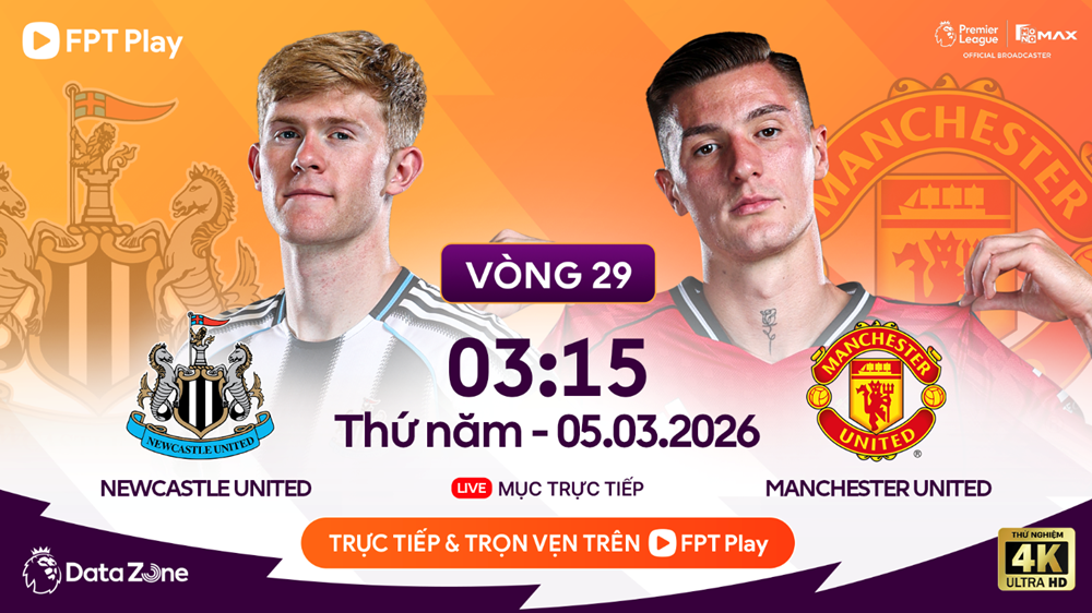 Link xem trực tiếp Newcastle vs Man United, 3h15 ngày 5.3, vòng 29 Ngoại hạng Anh - ảnh 1