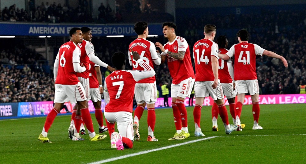Vượt ải Brighton, Arsenal củng cố ngôi đầu Ngoại hạng Anh - ảnh 1