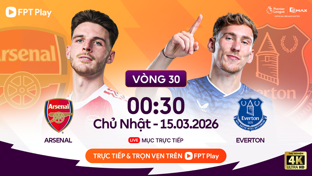 Link xem trực tiếp Arsenal vs Everton, 0h30 ngày 15.3, vòng 30 Ngoại hạng Anh - ảnh 1