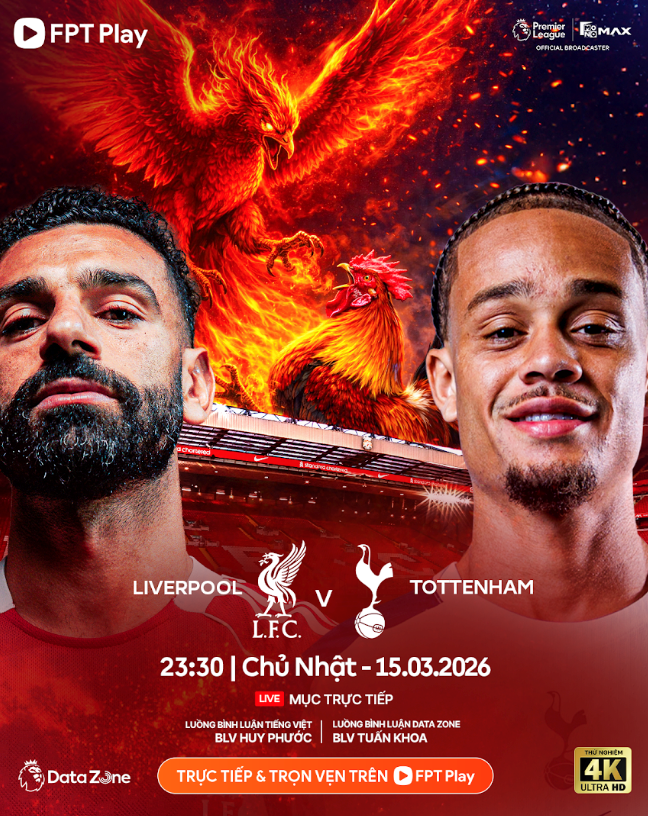Link xem trực tiếp Liverpool vs Tottenham, 23h30 ngày 15.3, vòng 30 Ngoại hạng Anh - ảnh 1