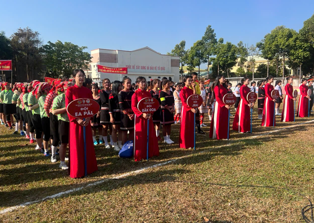 Khai mạc Giải bóng đá nữ các dân tộc thiểu số tỉnh Gia Lai mở rộng năm 2026 - ảnh 1