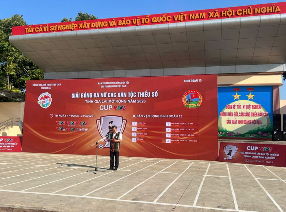 Khai mạc Giải bóng đá nữ các dân tộc thiểu số tỉnh Gia Lai mở rộng năm 2026 - ảnh 2