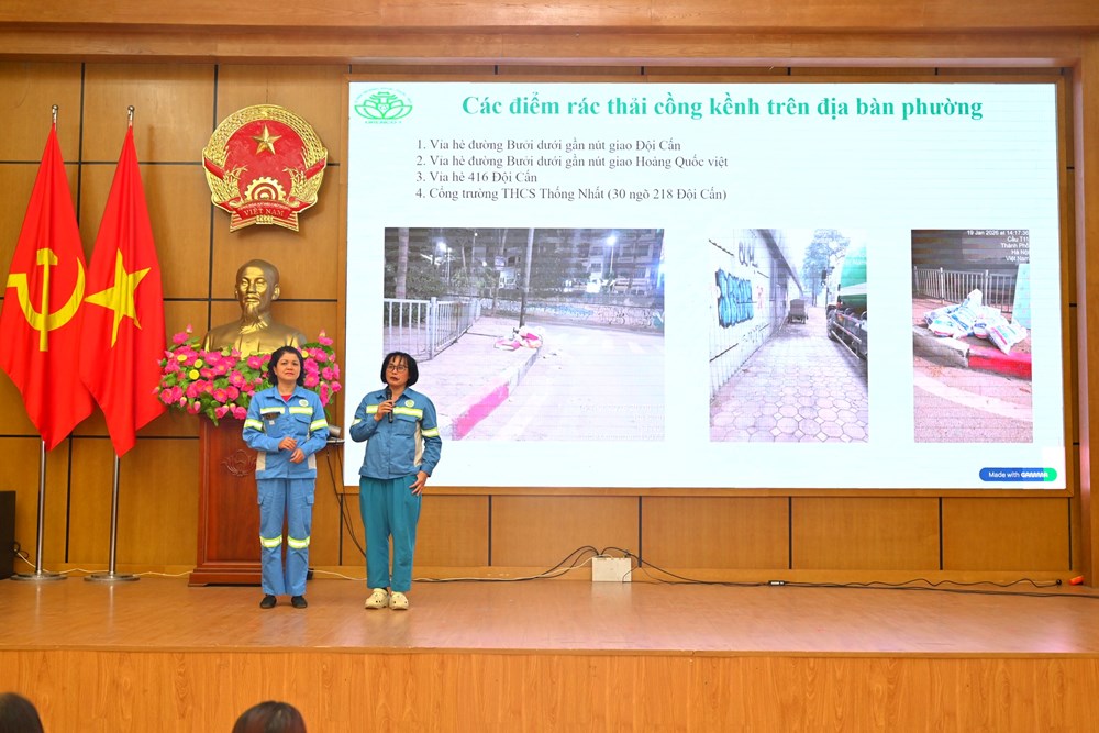 Phát động phong trào phân loại rác tại nguồn ở phường Ngọc Hà - ảnh 2