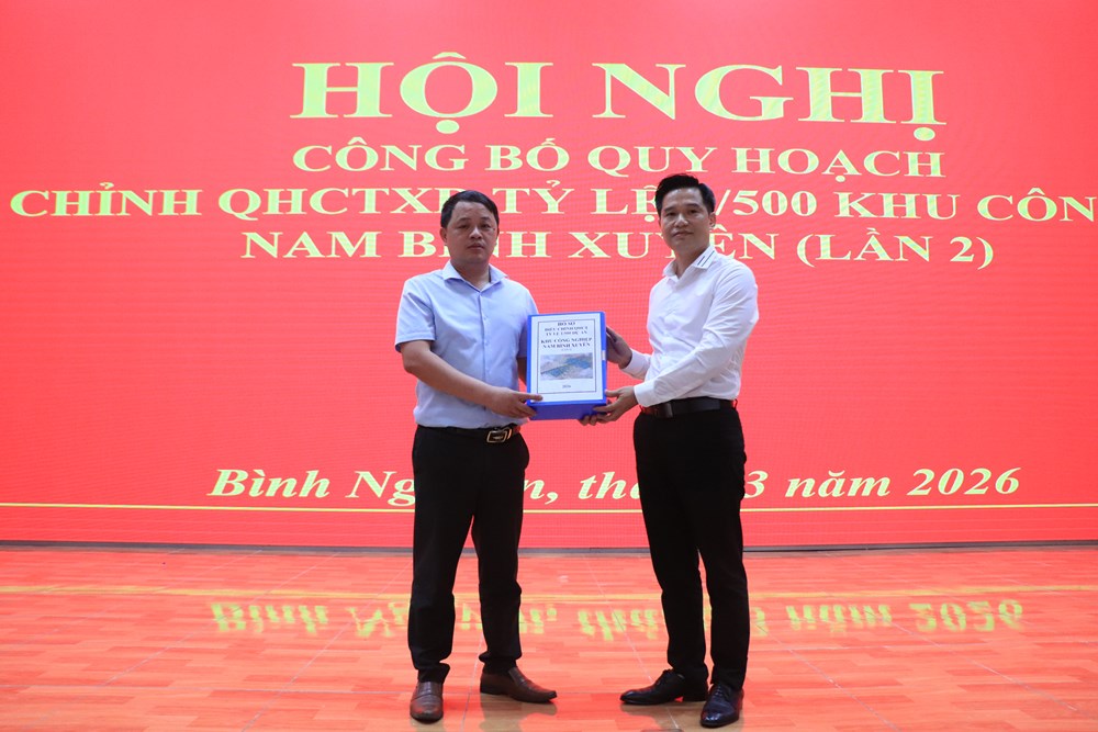 Công bố điều chỉnh quy hoạch Khu công nghiệp Nam Bình Xuyên: Tạo động lực thu hút đầu tư, phát triển bền vững - ảnh 1