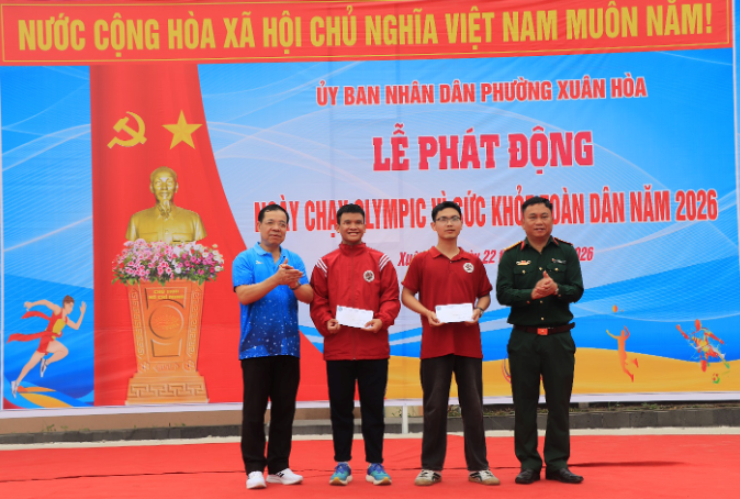 Phường Xuân Hoà sôi động Ngày chạy Olympic vì sức khỏe toàn dân - ảnh 4