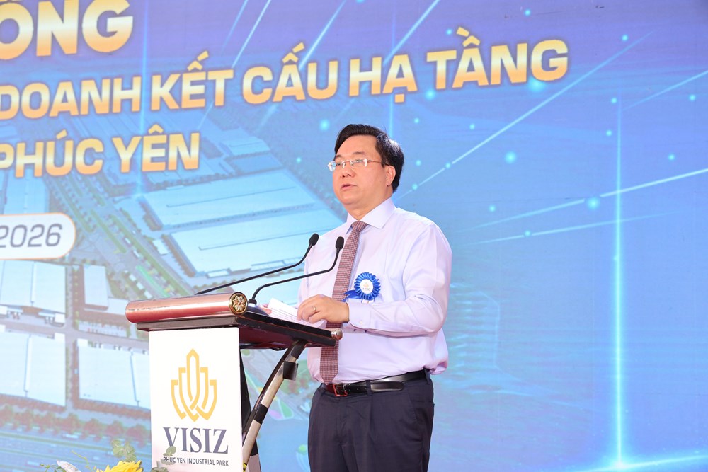 Phú Thọ: Khởi công Dự án Đầu tư xây dựng và kinh doanh kết cấu hạ tầng KCN Phúc Yên - ảnh 1