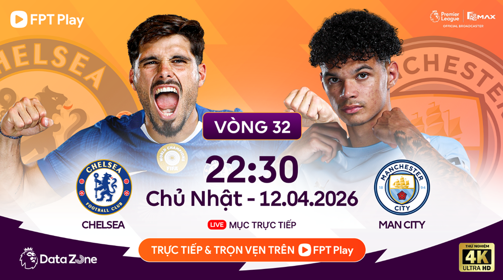 Link xem trực tiếp Chelsea vs Man City, 22h30 ngày 12.4, vòng 32 Ngoại hạng Anh - ảnh 1