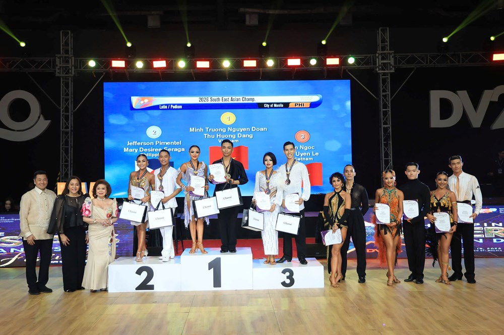 DanceSport Việt Nam khởi đầu ấn tượng tại Manila - ảnh 1