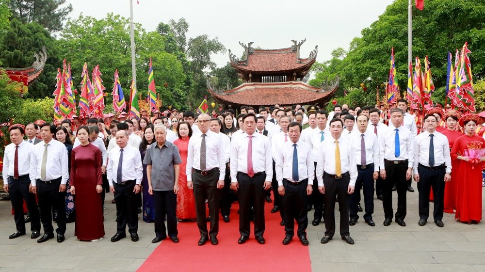 Phú Thọ: Lễ dâng hương giỗ Đức Quốc Tổ Lạc Long Quân - ảnh 1