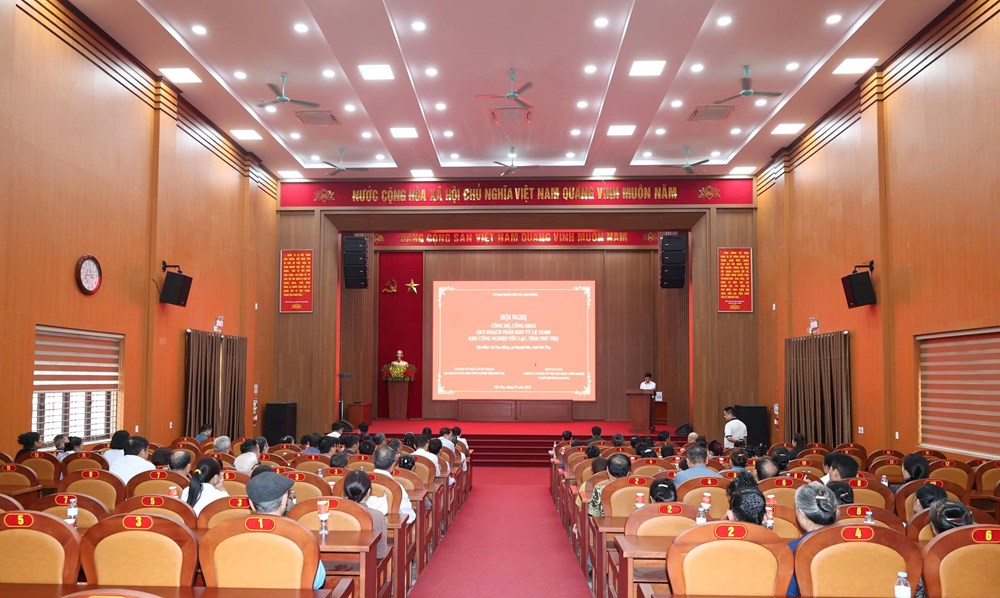 Phú Thọ: Công bố quy hoạch Khu công nghiệp Yên Lạc quy mô hơn 170 ha - ảnh 2