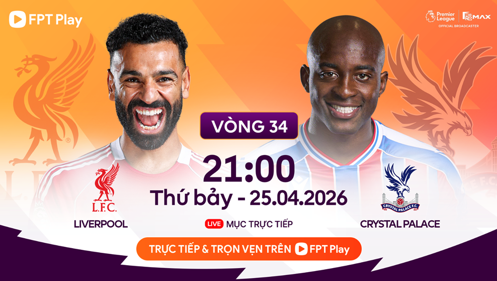 Link xem trực tiếp Liverpool vs Crystal Palace, 21h00 ngày 25.4 - vòng 34 Ngoại hạng Anh - ảnh 1