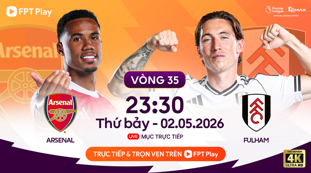Link xem trực tiếp Arsenal vs Fulham, 23h30 ngày 2.5 - vòng 35 Ngoại hạng Anh - ảnh 1