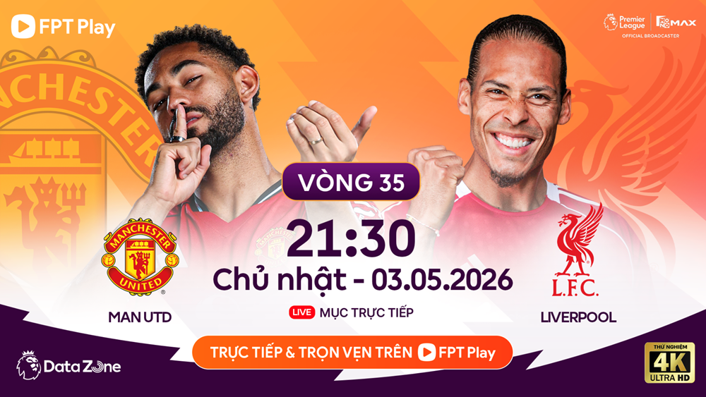 Link xem trực tiếp Man United vs Liverpool, 21h30 ngày 3.5 - vòng 35 Ngoại hạng Anh - ảnh 1