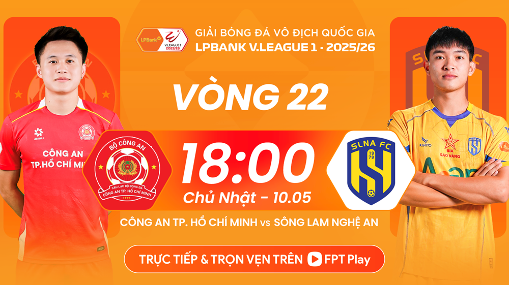 Link xem trực tiếp CA TP.HCM vs SLNA, 18h00 ngày 10.5 - vòng 22 V.League - ảnh 1