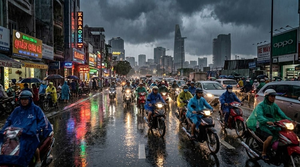 Thời tiết hôm nay 31.5: TP. Hồ Chí Minh và các tỉnh Nam Bộ mưa to đến rất to - ảnh 1