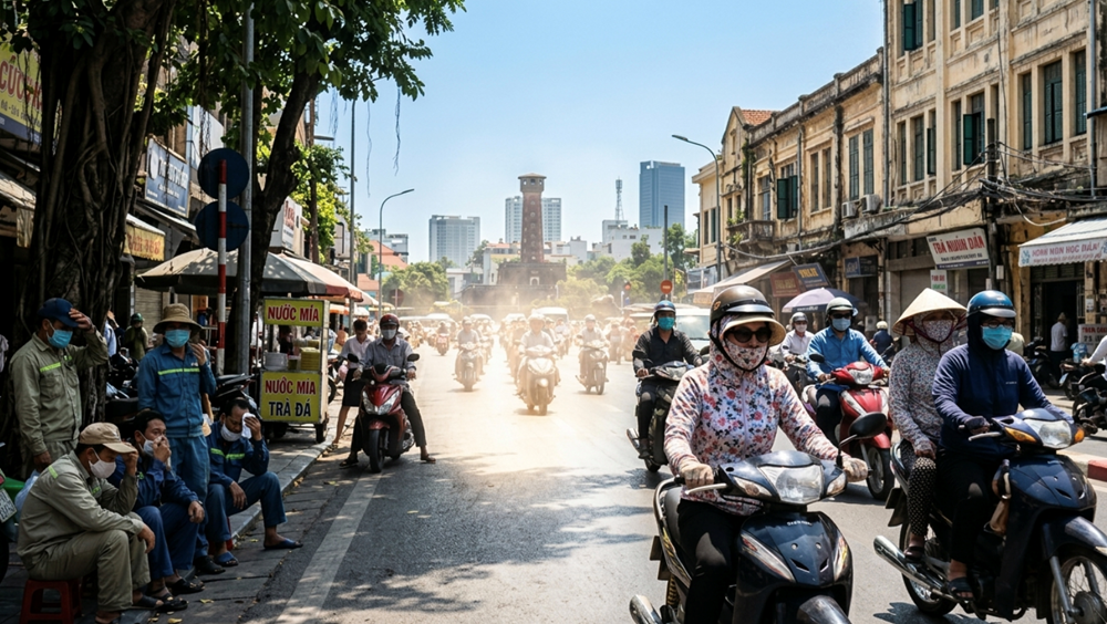 Thời tiết hôm nay 2.6: Hà Nội và các tỉnh Bắc Bộ nắng nóng gay gắt - ảnh 1