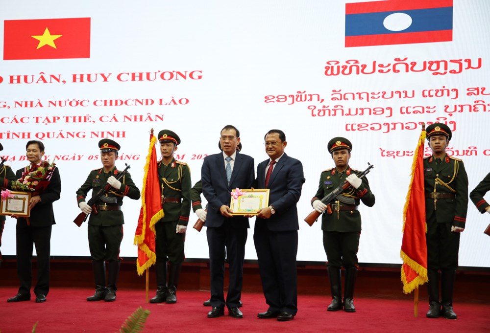 Quảng Ninh: Đón nhận Huân chương Lao động hạng Nhất của nước Cộng hòa Dân chủ Nhân dân Lào - ảnh 2