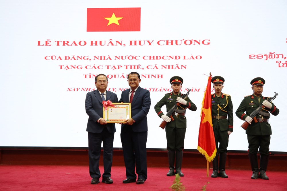Quảng Ninh: Đón nhận Huân chương Lao động hạng Nhất của nước Cộng hòa Dân chủ Nhân dân Lào - ảnh 3