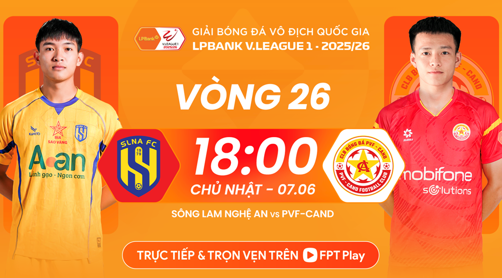 Link xem trực tiếp SLNA vs PVF-CAND, 18h00 ngày 7.6 - vòng 26 - ảnh 1