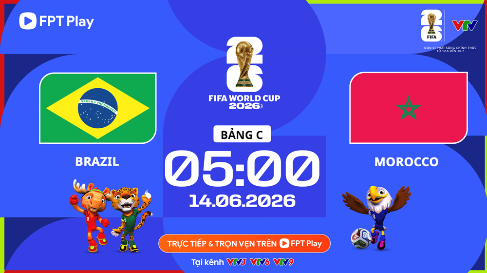 Link xem trực tiếp Brazil vs Morocco, 5h00 ngày 14.6 - bảng C World Cup 2026 - ảnh 1