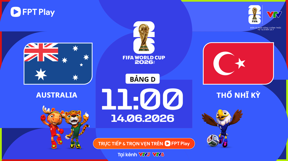 Link xem trực tiếp Australia vs Thổ Nhĩ Kỳ, 11h00 ngày 14.6 - bảng D World Cup 2026 - ảnh 1