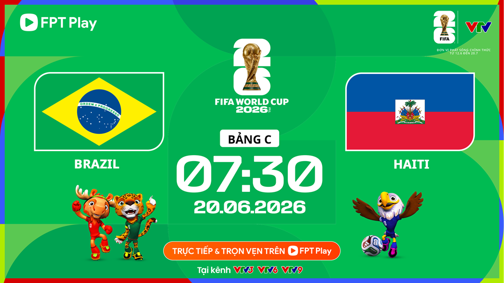 Link xem trực tiếp Brazil vs Haiti, 7h30 ngày 20.6 - bảng C World Cup 2026 - ảnh 1