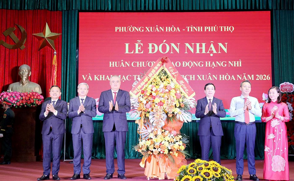 Phú Thọ: Phường Xuân Hòa đón nhận Huân chương Lao động hạng Nhì, khai mạc Tuần lễ Du lịch năm 2026 - ảnh 2