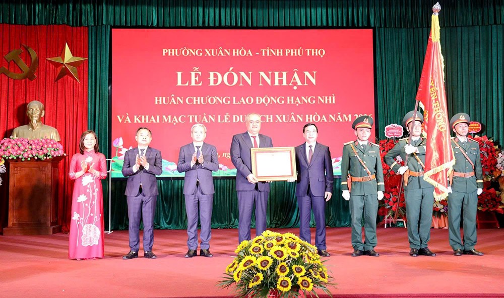 Phú Thọ: Phường Xuân Hòa đón nhận Huân chương Lao động hạng Nhì, khai mạc Tuần lễ Du lịch năm 2026 - ảnh 1