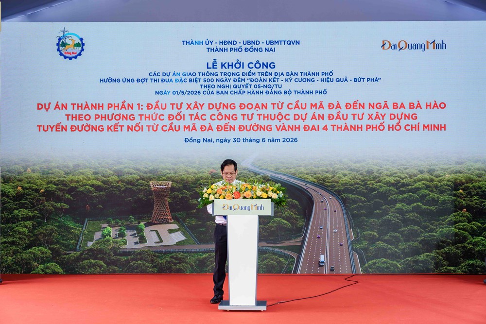 Khởi công tuyến đường 17.000 tỉ đồng qua Khu Dự trữ sinh quyển Đồng Nai, lần đầu áp dụng công nghệ thi công mới - ảnh 2