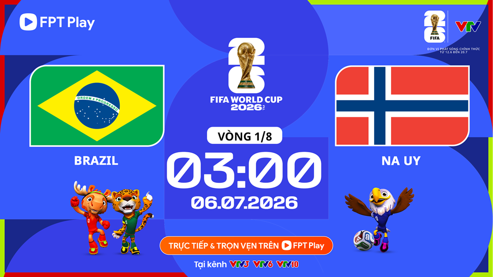 Link xem trực tiếp Brazil vs Na Uy, 3h00 ngày 6.7 - vòng 1/8 World Cup 2026 - ảnh 1