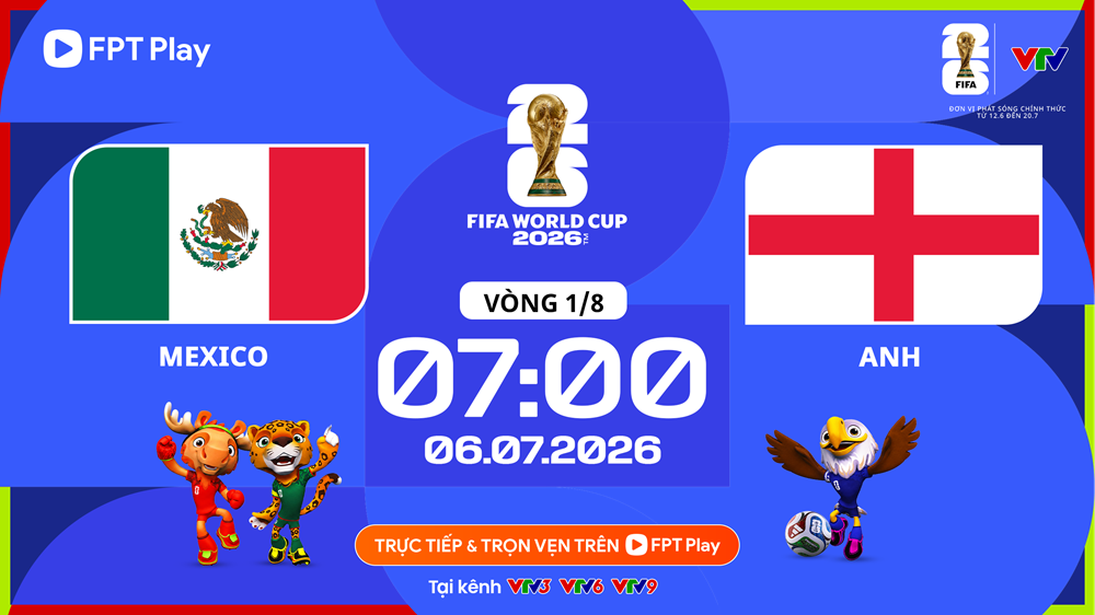Link xem trực tiếp Mexico vs Anh, 7h00 ngày 6.7 - vòng 1/8 World Cup 2026 - ảnh 1