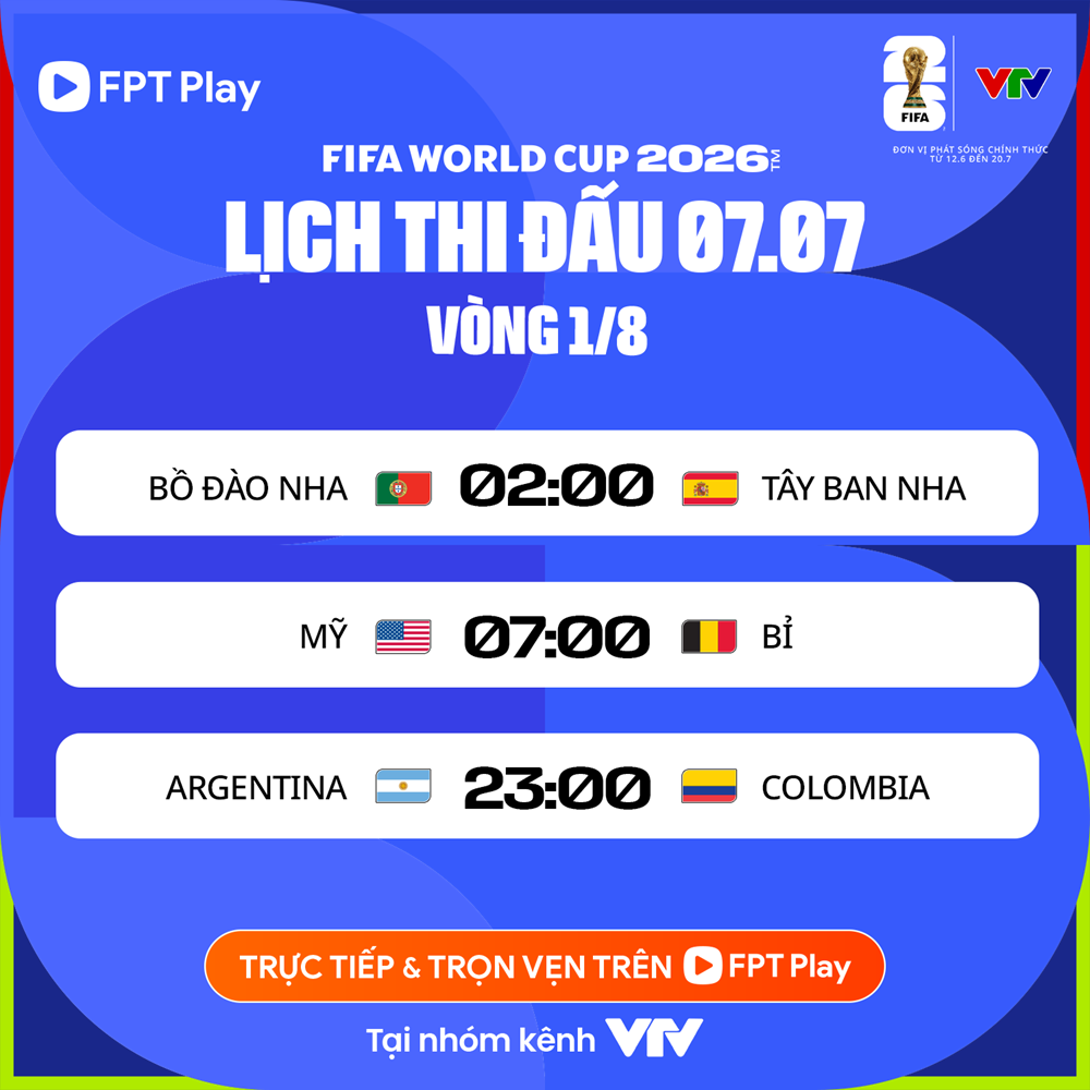 Link xem trực tiếp Bồ Đào Nha vs Tây Ban Nha, 2h00 ngày 7.7 - vòng 1/8 World Cup 2026 - ảnh 2