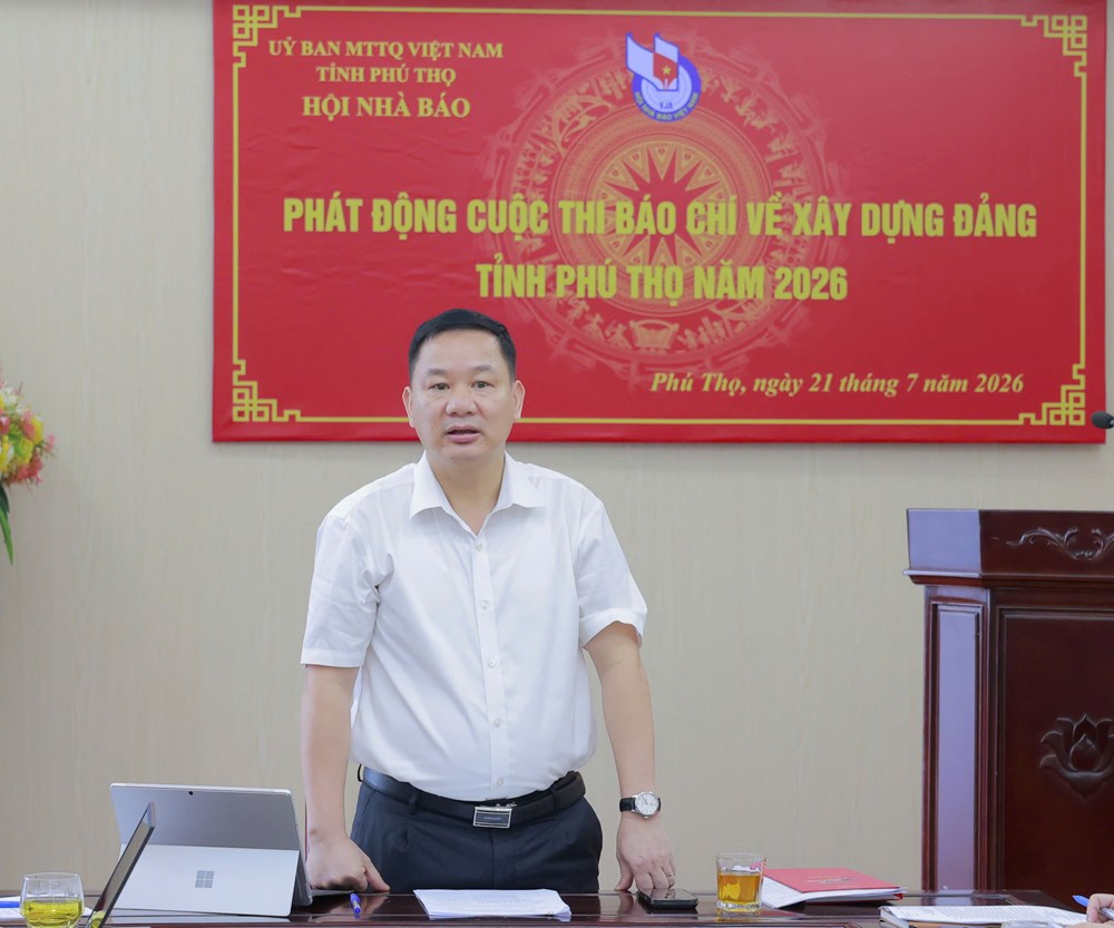 Phát động Cuộc thi Báo chí về xây dựng Đảng tỉnh Phú Thọ - ảnh 1